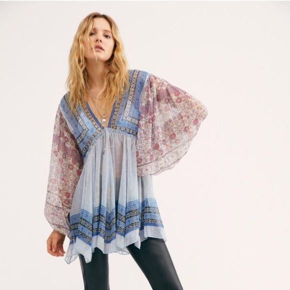 Free People Tops - Free People Aliyah Print Tunic Top